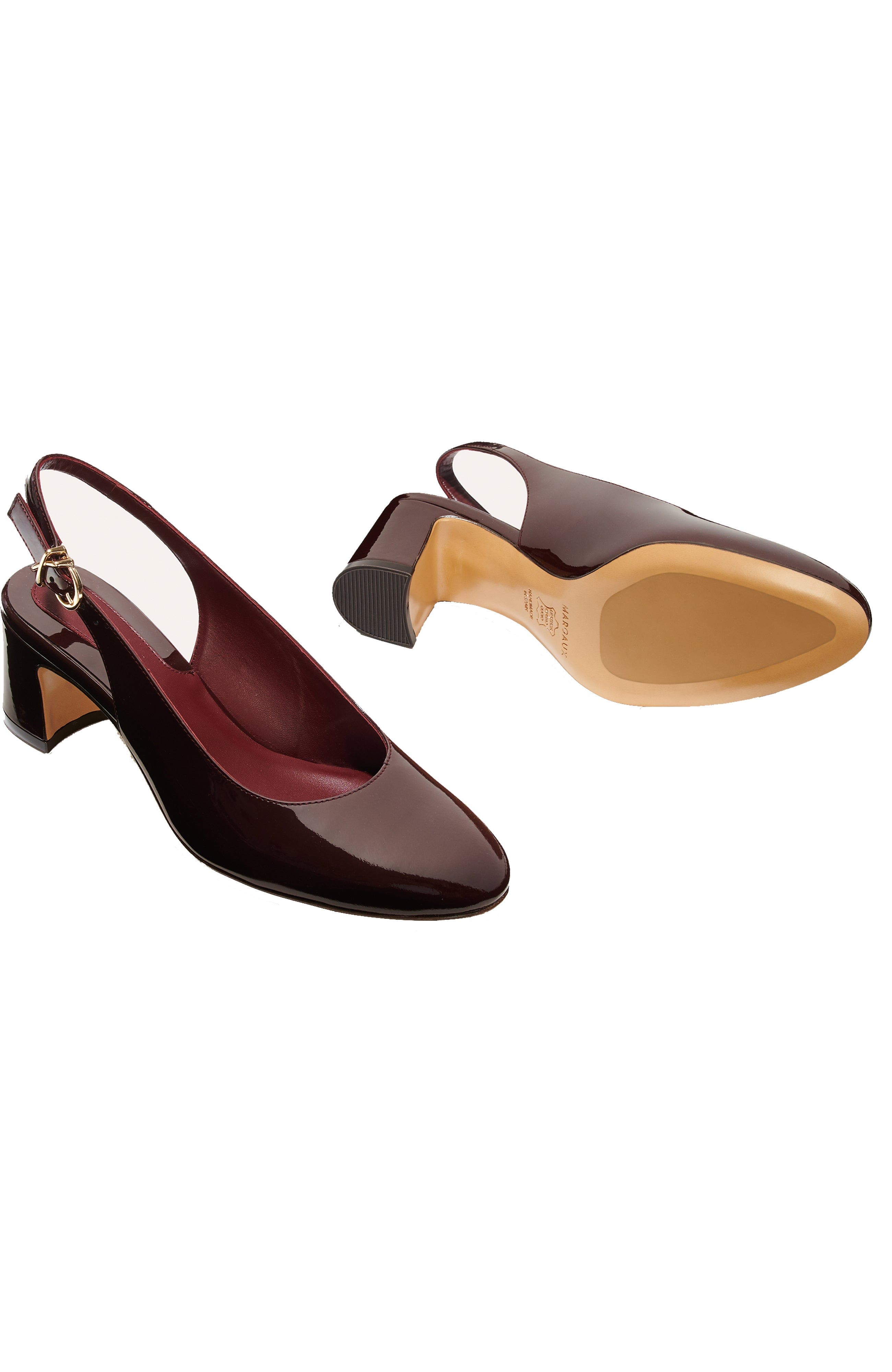 MARGAUX The Cluny Slingback, Alternate, color, Burgundy Patent