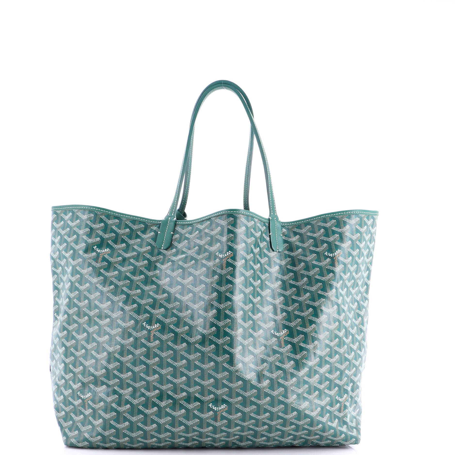 Pre-Owned Goyard Saint Louis Tote Coated Canvas GM, Alternate, color, Green
