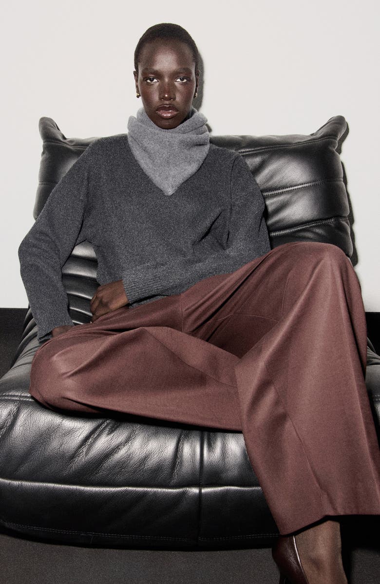 MANGO Turtleneck Sweater, Alternate, color, Charcoal