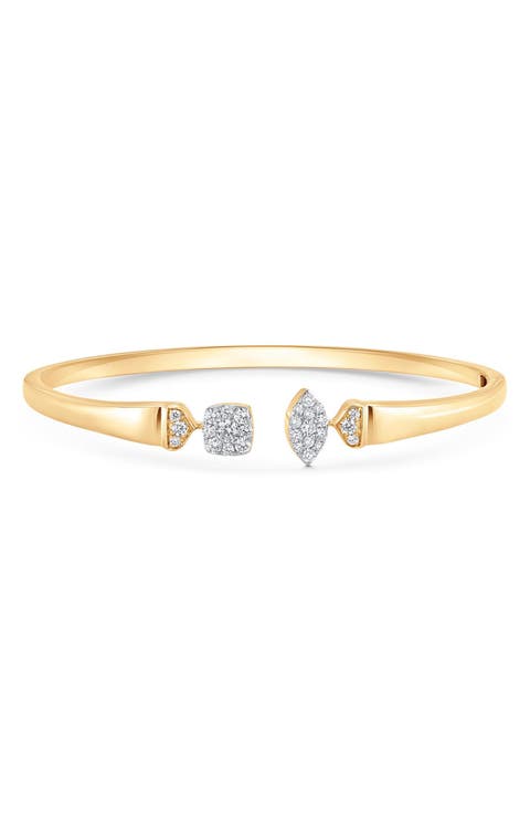 Unity Reverie Marquise & Cushion Diamond Bangle Cuff