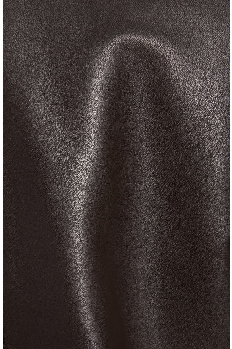 Leather Bomber Jacket, Alternate, color, CHOCOLATE
