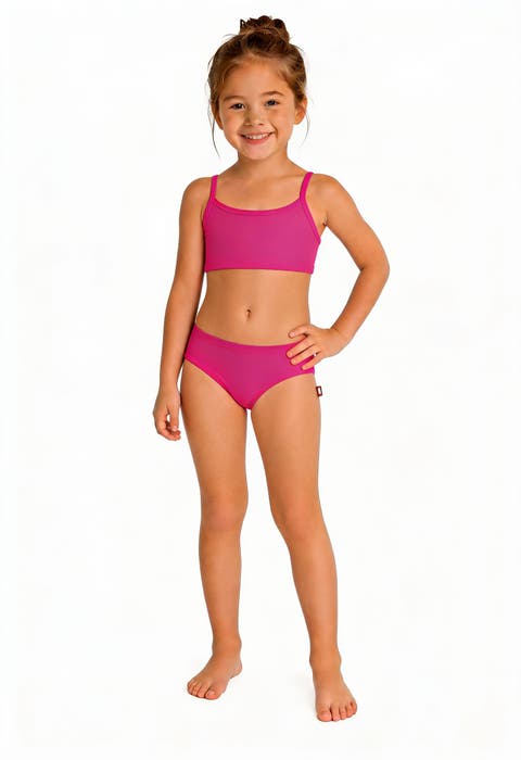 Girls UPF 50+ Bikini 2-Piece Swimsuit Set (Toddler, Little Kid, Big Kid)