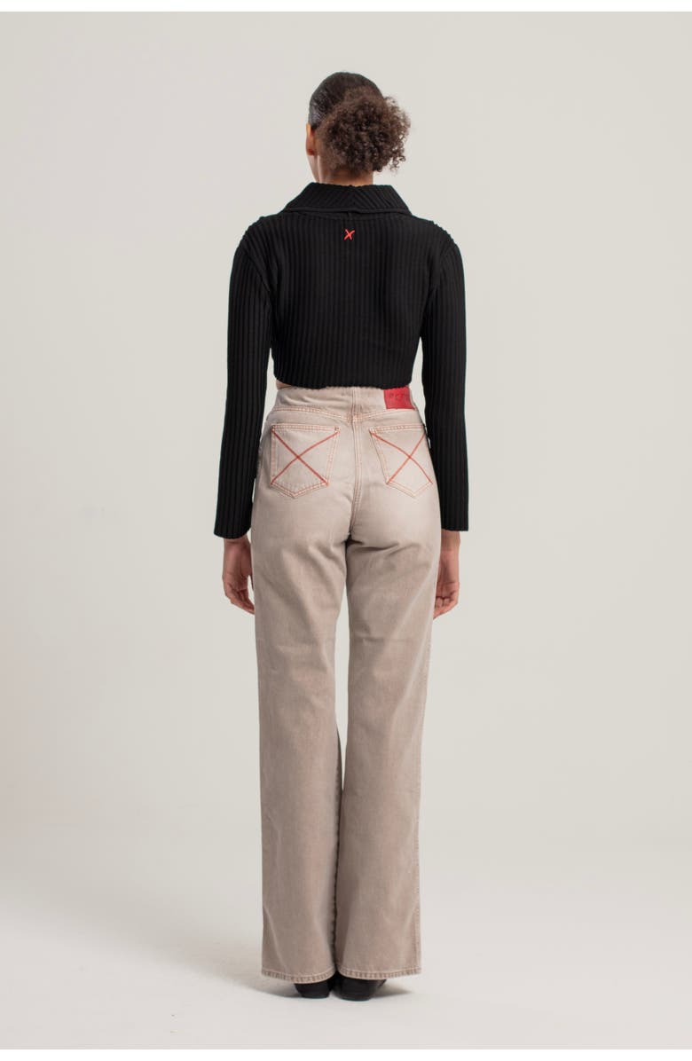 PCFG Pure Cotton Regular Fit Flare Denim Pant, Alternate, color, Blue