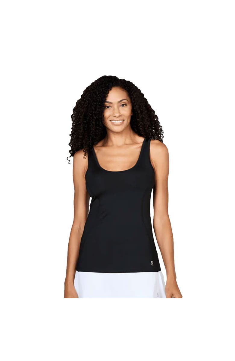 Sofibella UV Colors X Womens Tennis Tank Top, Main, color, Black