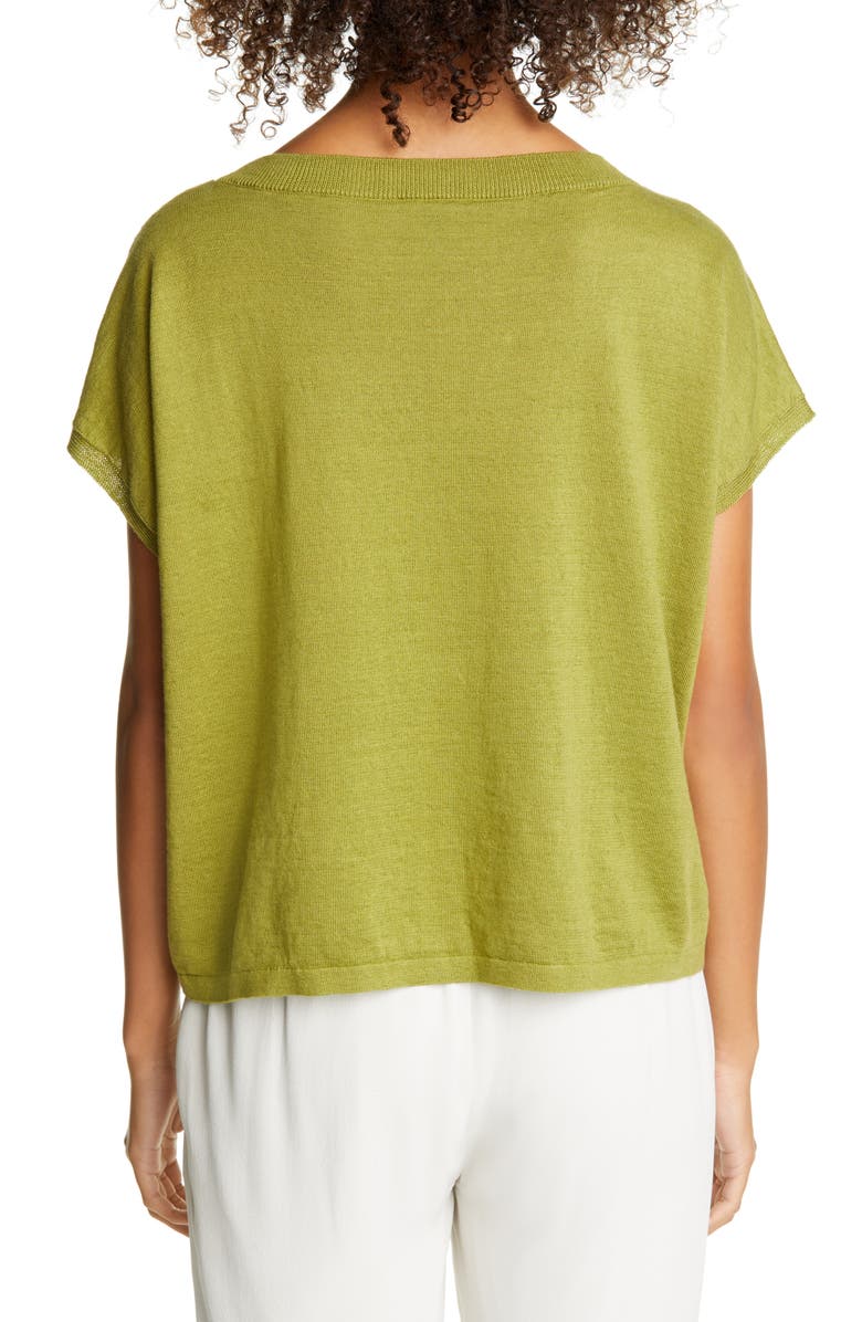 Eileen Fisher Organic Linen & Organic Cotton Sweater, Alternate, color,