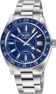 GEVRIL Belmont GMT Automatic Bracelet Watch, 44mm