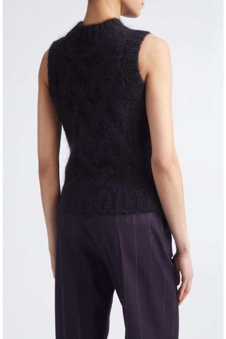 Sleeveless Cable Knit Sweater, Alternate, color, 177 AMETHYST