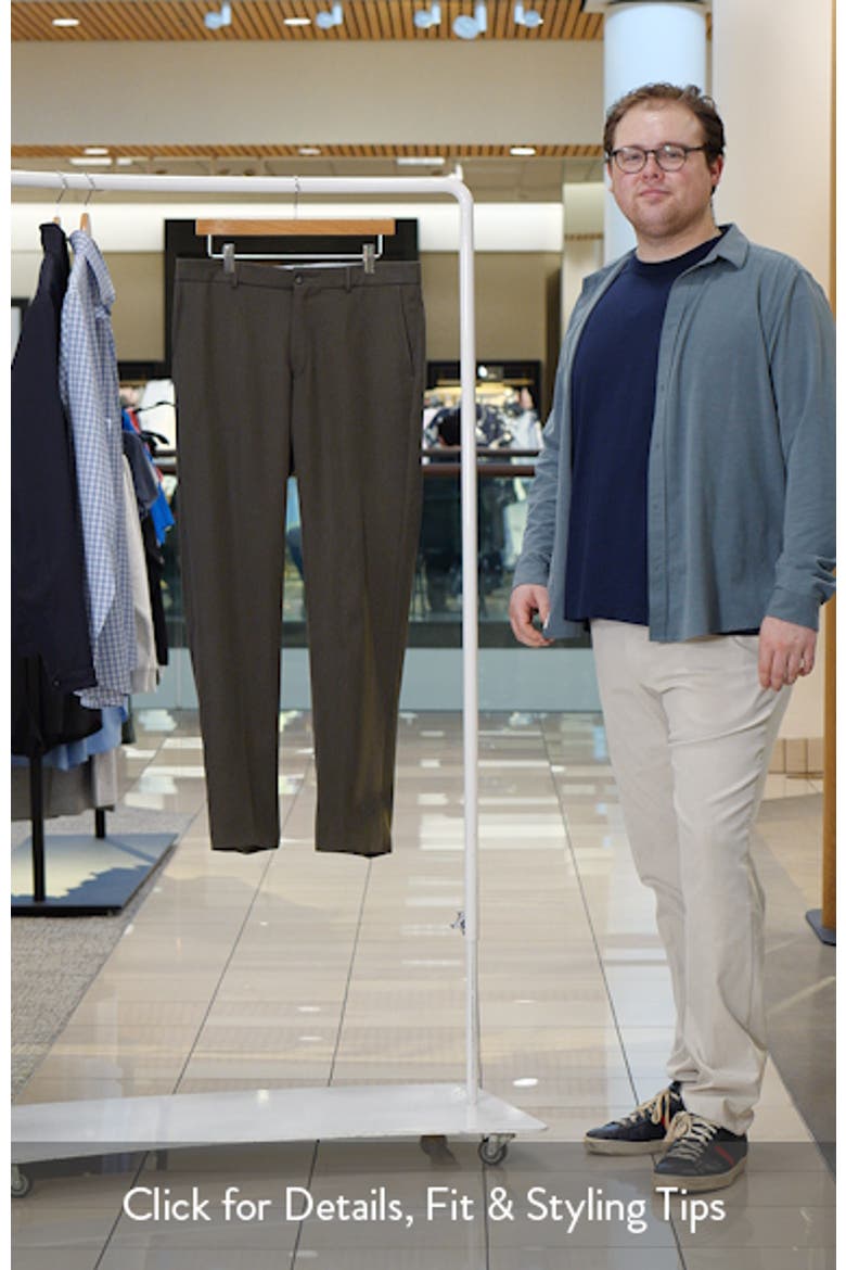 Nano Reflex Solid Flat Front Dress Pants video