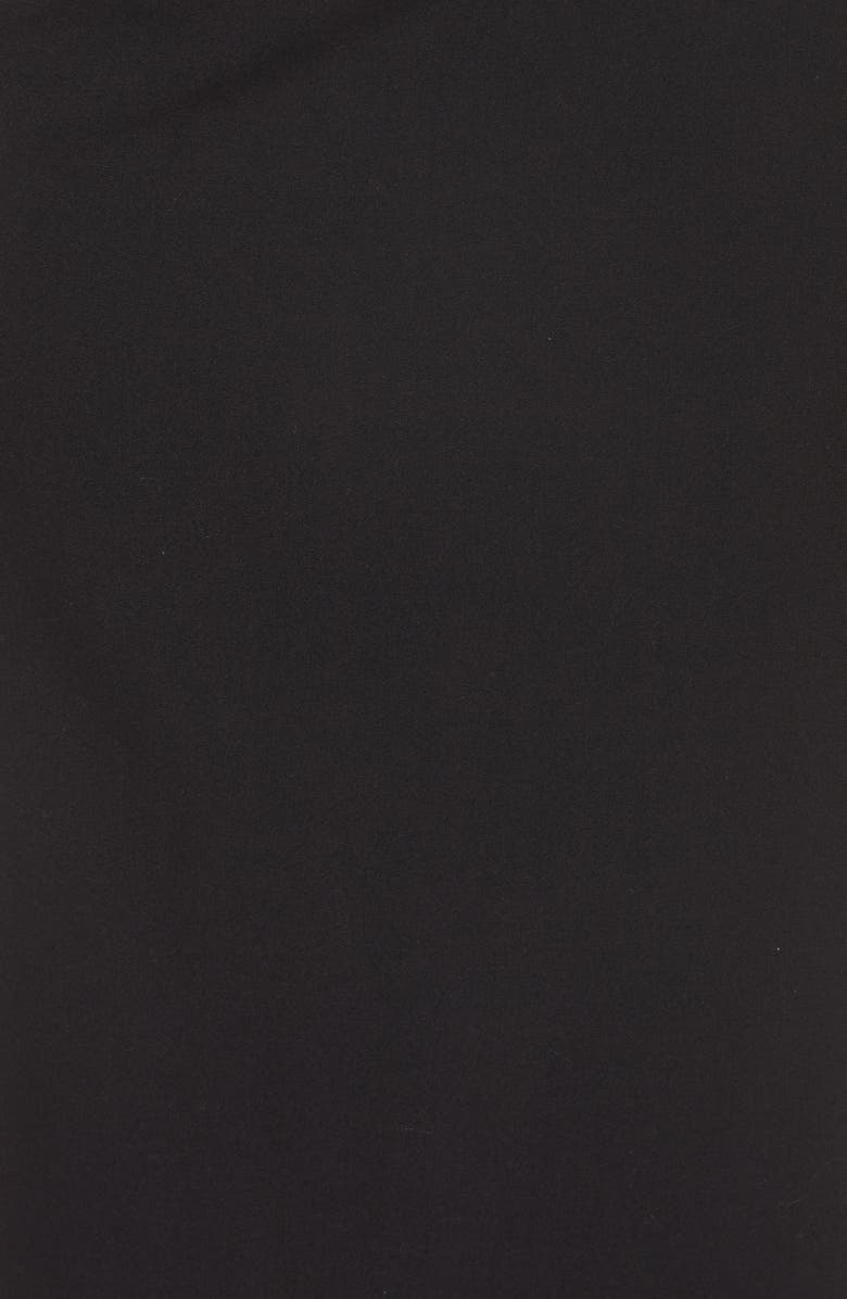 Eliza J Side Pleat Crossneck Gown, Alternate, color,