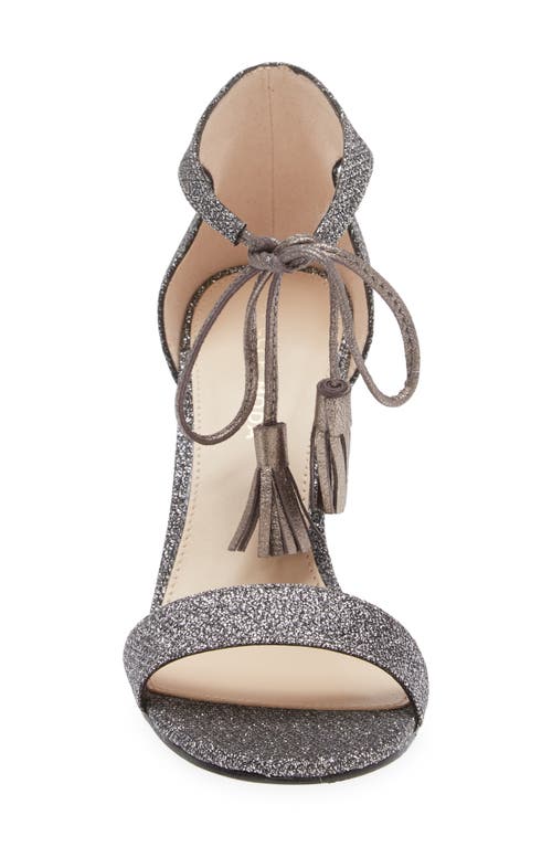 Pelle Moda Roz Tassle Sandal In Pewter