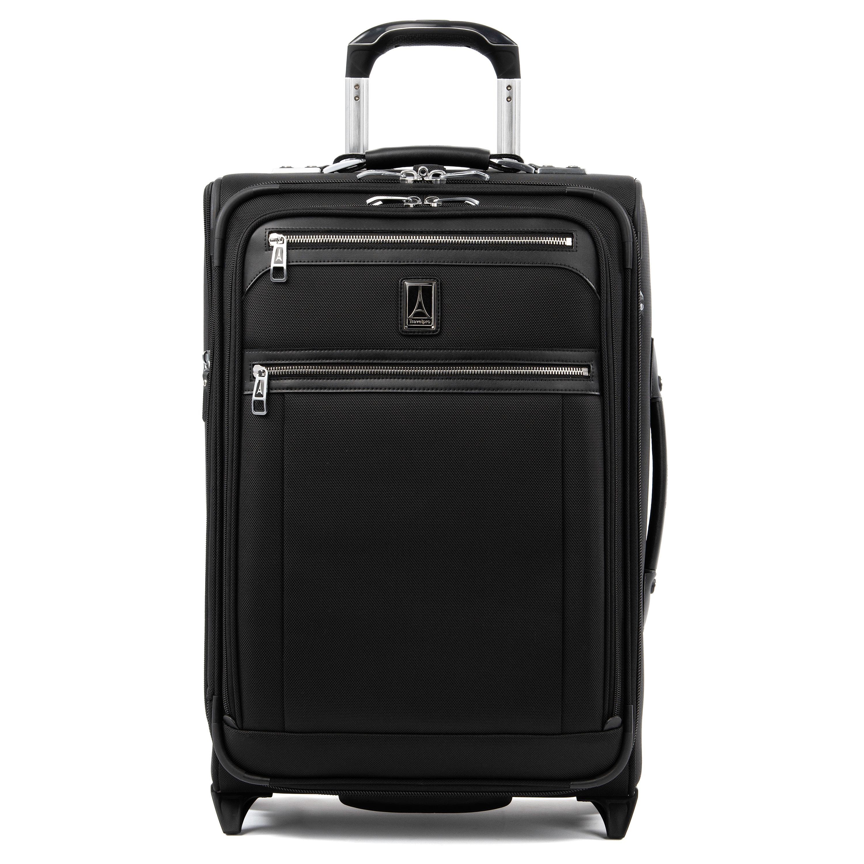 TRAVELPRO Platinum Elite Softside Expandable Carry-On 22-Inch  2 Wheel Upright Luggage, Main, color, Shadow Black