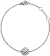 David Yurman Sculpted Cable Center Station Chain Bracelet in Sterling Silver, 10mm