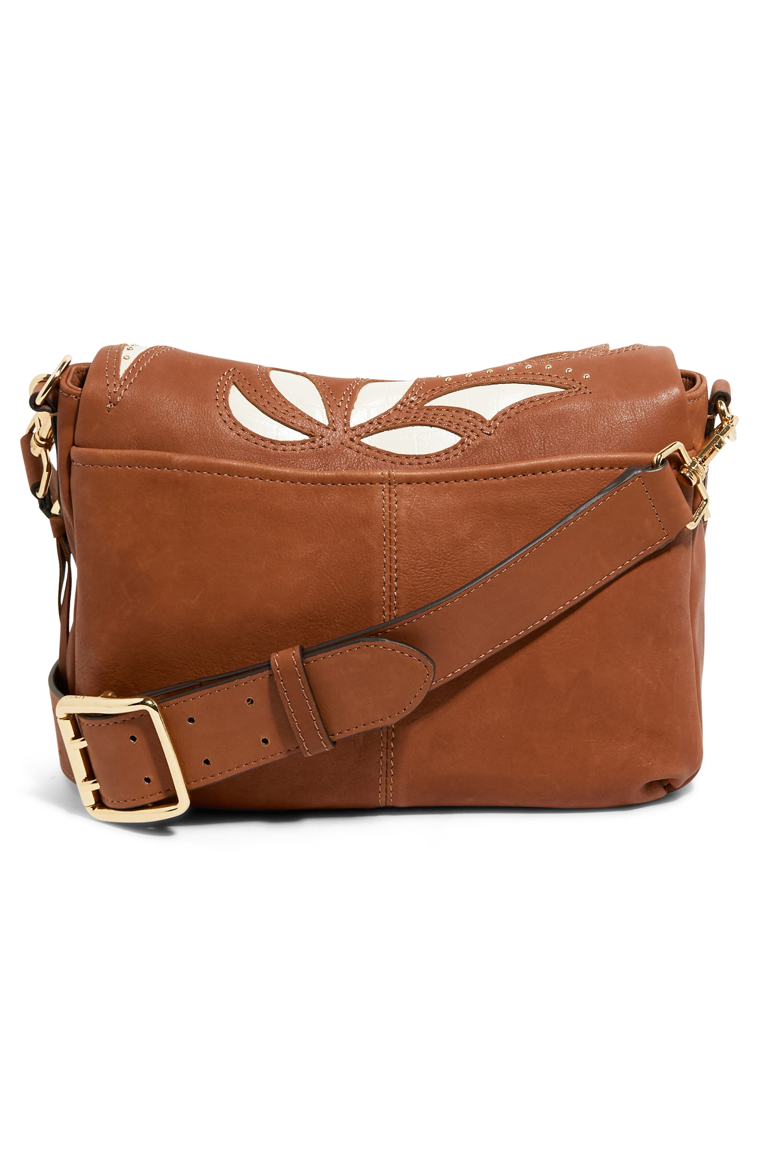 AIMEE Bali Double Entry Crossbody Bag, Alternate, color, Chestnut Inlay
