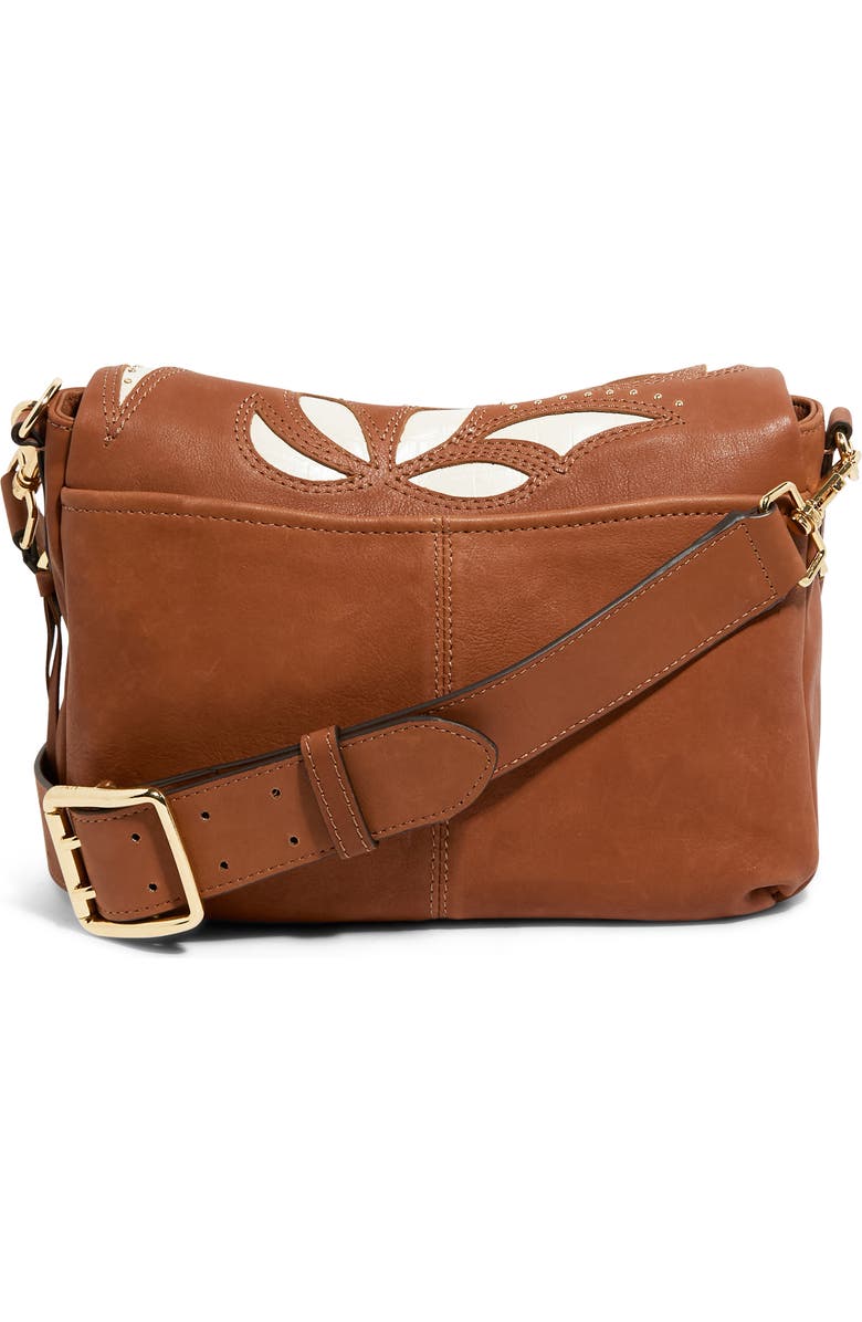 AIMEE Bali Double Entry Crossbody Bag, Alternate, color, Chestnut Inlay