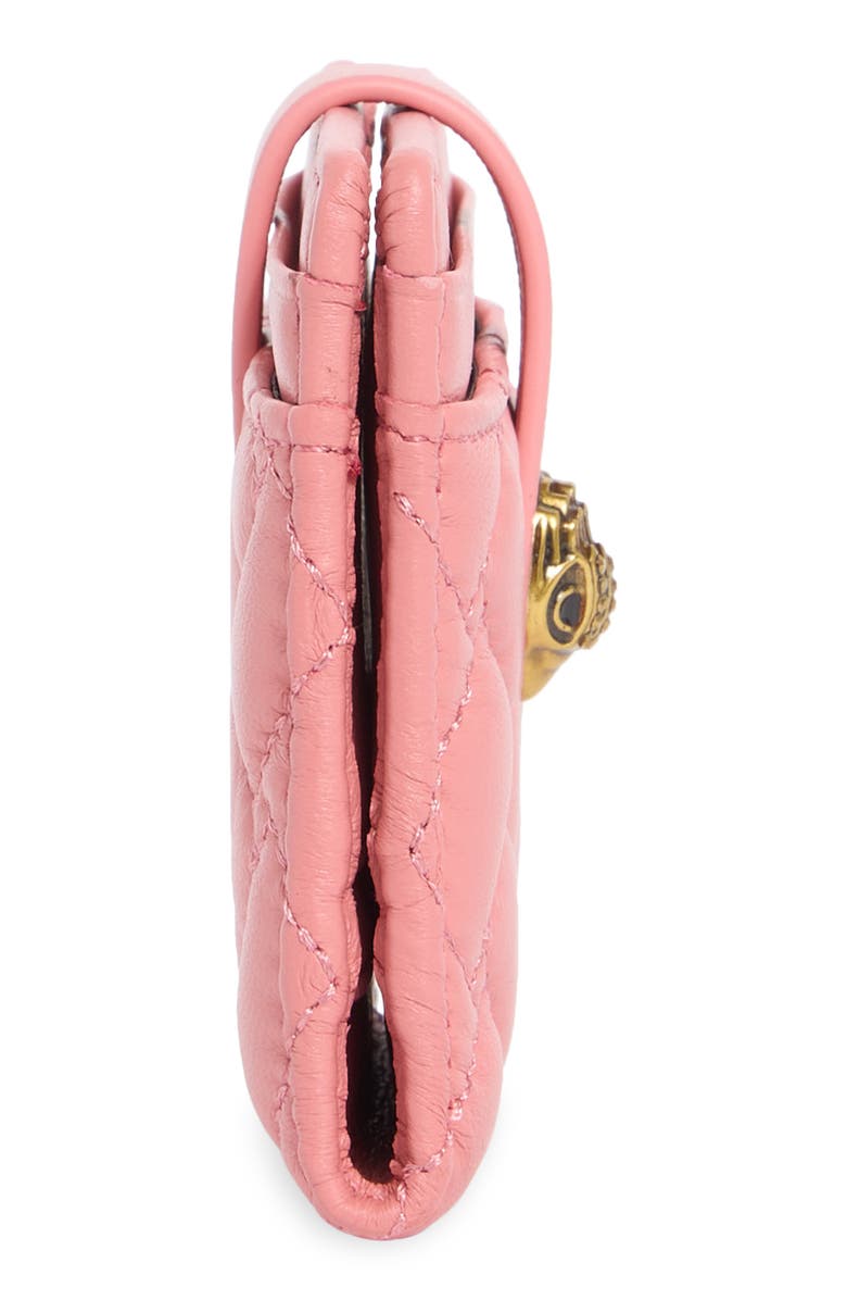 Kurt Geiger London Kensington Quilted Leather Wallet, Alternate, color, Pink Combo