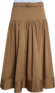 Cinq à Sept Peri Stretch Cotton Maxi Skirt