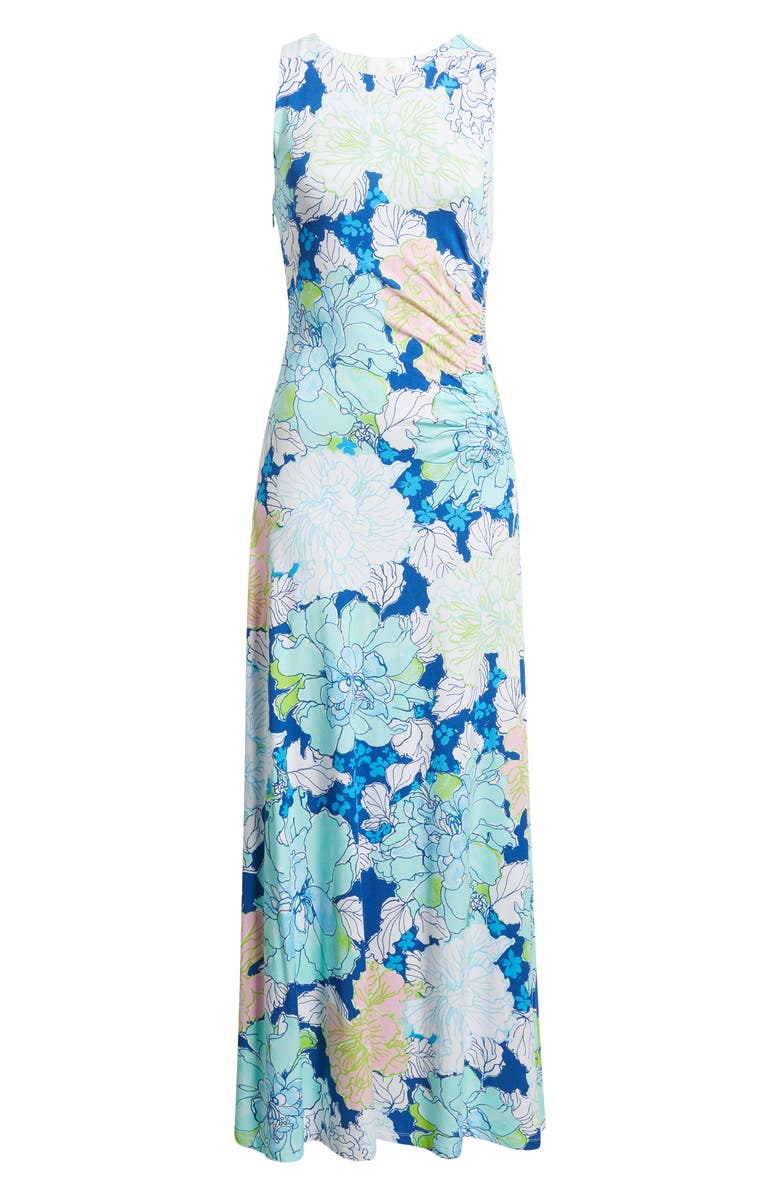 Lilly Pulitzer<sup>®</sup> Carolita Ruched Sleeveless Maxi Dress, Main, color,
