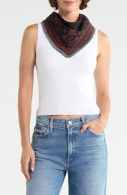 BCBG Whipstitch Bandana Triangle Scarf
