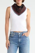 BCBG Whipstitch Bandana Triangle Scarf