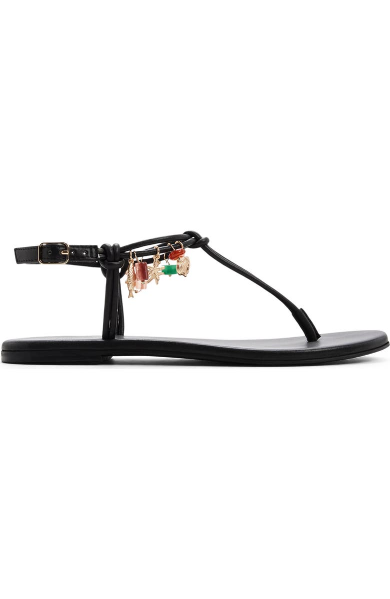 ALDO Seajewels Ankle Strap Sandal, Alternate, color, Black