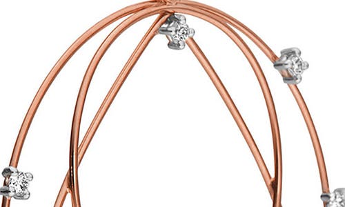 Lana Solo 14k Gold Three Tear Frontal Hoop Earrings In Gold