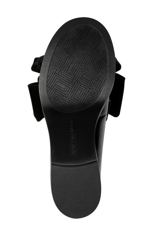 Karl Lagerfeld Paris Camilia Bow Loafer In Black