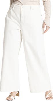 ELOQUII The Yvette Rigid Wide Leg Jean