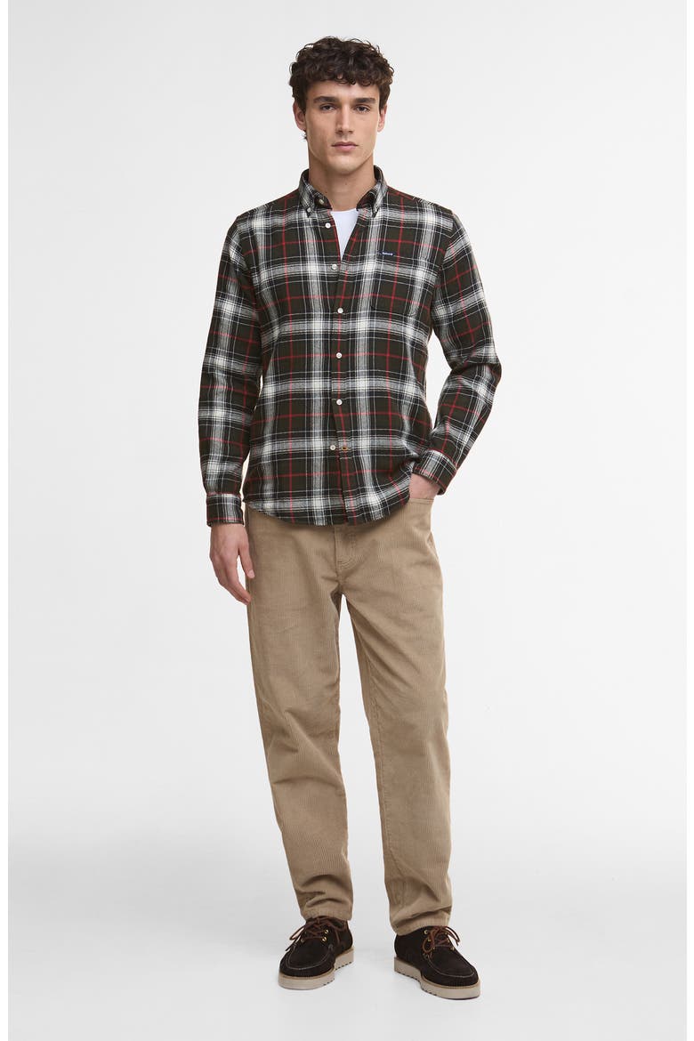 Whernside Tailored Button-Down Shirt, Alternate, color, OLIVE