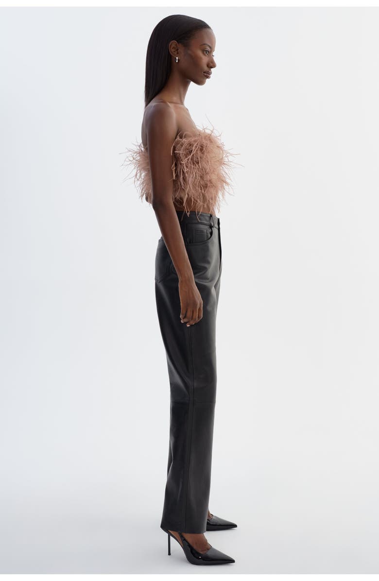 LAMARQUE Zaina | Feather Bustier, Alternate, color, Mink Brown