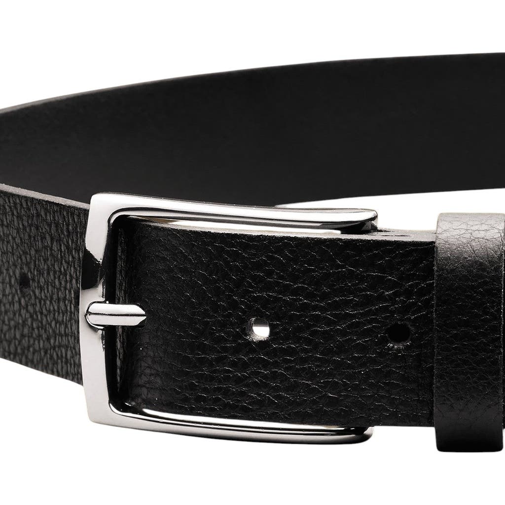 Charles Tyrwhitt Leather Chino Belt In Black