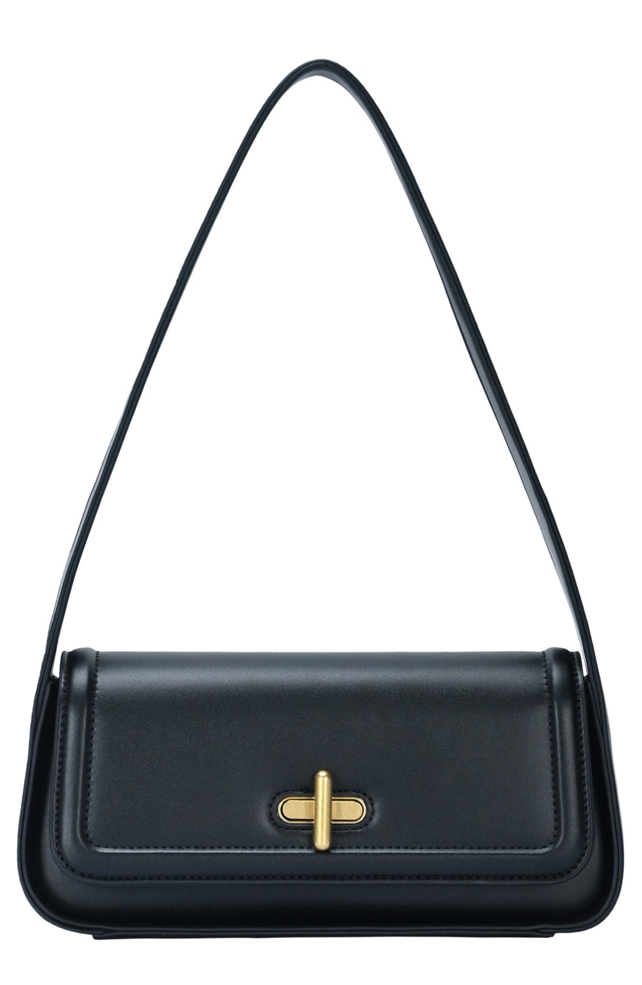 Rachel Zoe Turn Lock Baguette, Main, color, 