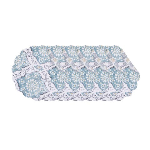 Harlan Round Placemats, Set of 6, 17"