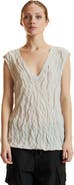 Cynthia Rowley Crinkle Knit Sleeveless Top