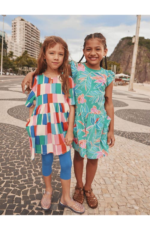 Tea Collection Kaftan Dress In Copacabana Tile