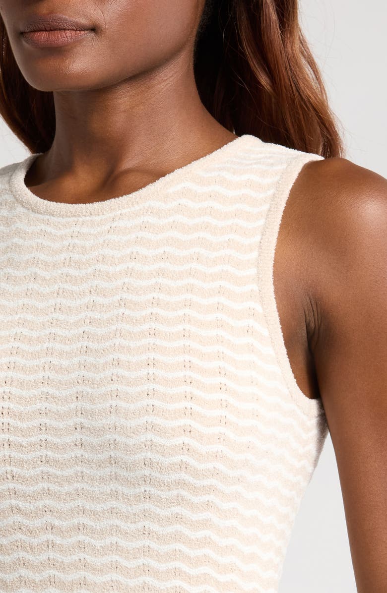 Barefoot Dreams<sup>®</sup> Pointelle Tank Nightgown, Alternate, color, Stone/ Pearl