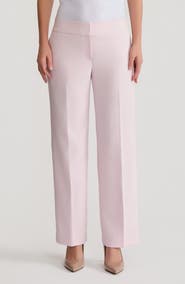 KASPER Flat Front Low Rise Wide Leg Pants