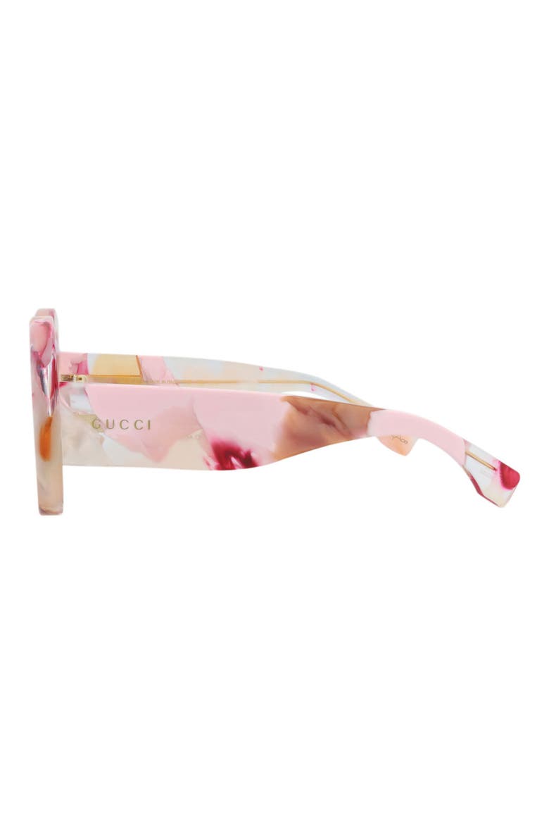 52mm Round Sunglasses, Alternate, color, PINK PINK BROWN