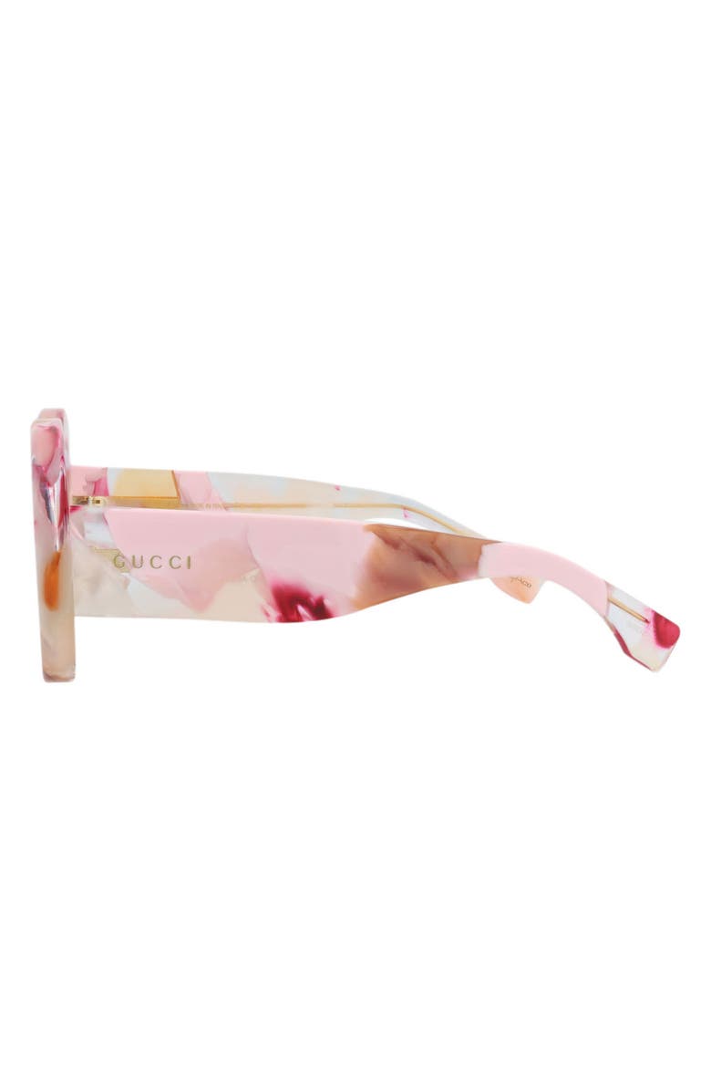 Gucci 52mm Round Sunglasses, Alternate, color, Pink Pink Brown