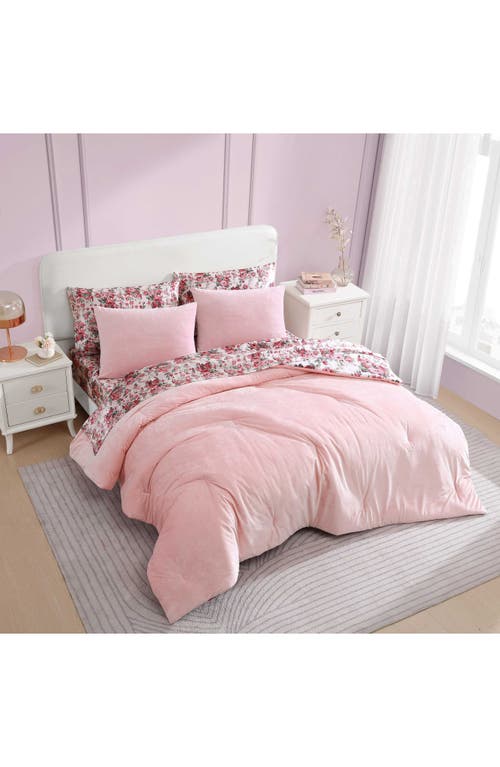 BETSEY JOHNSON BETSEY JOHNSON VELVET SOLID COMFORTER & SHAM SET