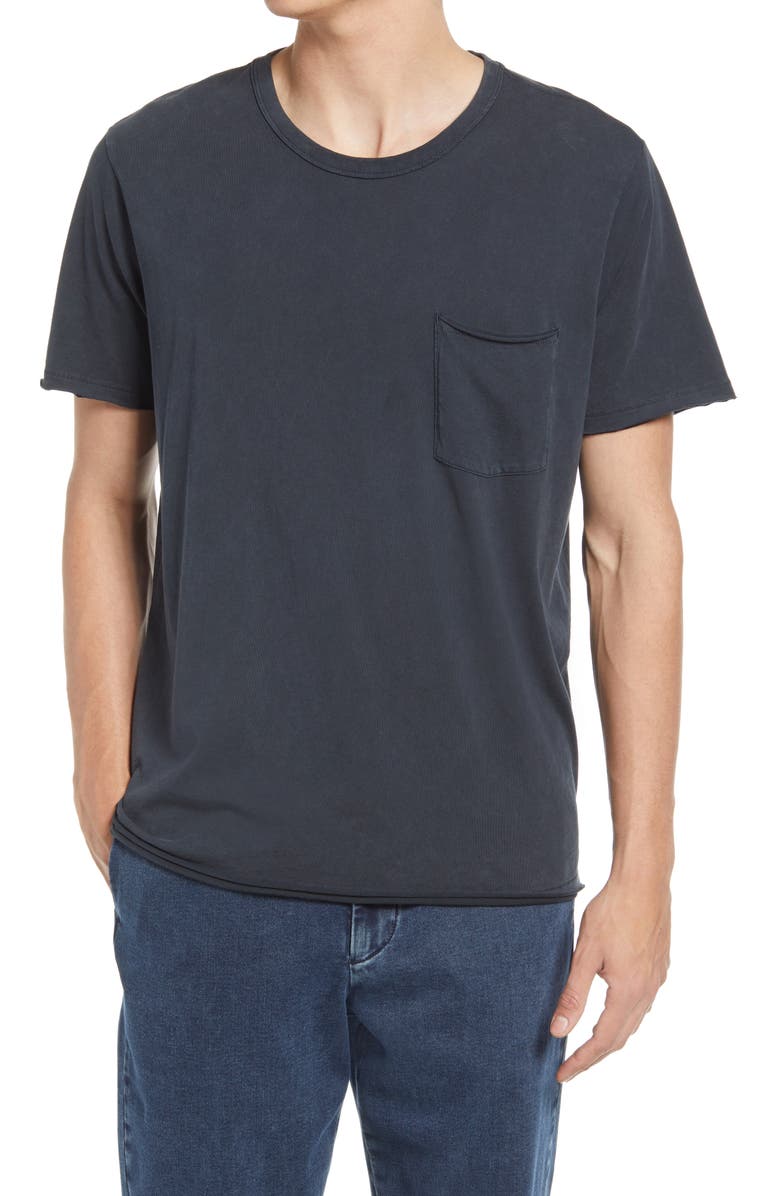 rag & bone Miles Organic Cotton Pocket T-Shirt, Main, color, Dark Grey