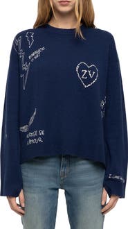 Zadig & Voltaire Markuz Cashmere Crewneck Sweater