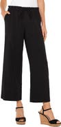 Liverpool Los Angeles Tie Waist Ankle Wide Leg Pants