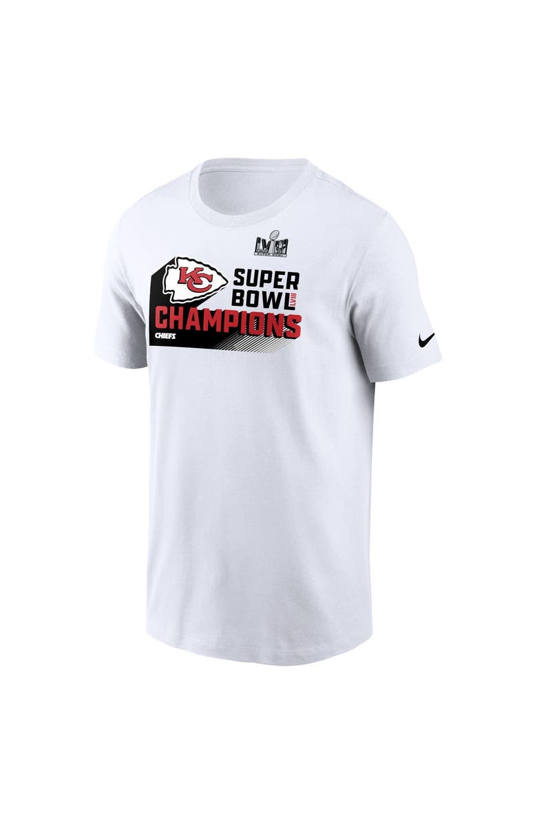Nike Men's Nike White Kansas City Chiefs Super Bowl LVIII Champions Iconic T-Shirt, Alternate, color, 