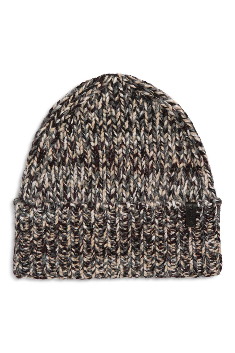 Marled Beanie, Main, color, GREY CAMEL