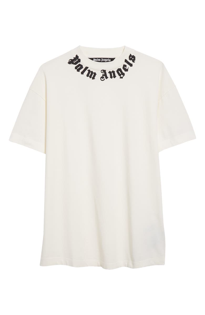 Palm Angels Neck Logo Graphic T-Shirt, Alternate, color, 