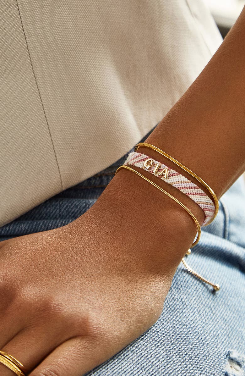 BaubleBar Custom Woven Friendship Bracelet, Alternate, color, 