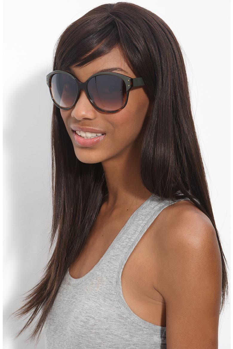 'Theresa' Sunglasses, Alternate, color, BROWN