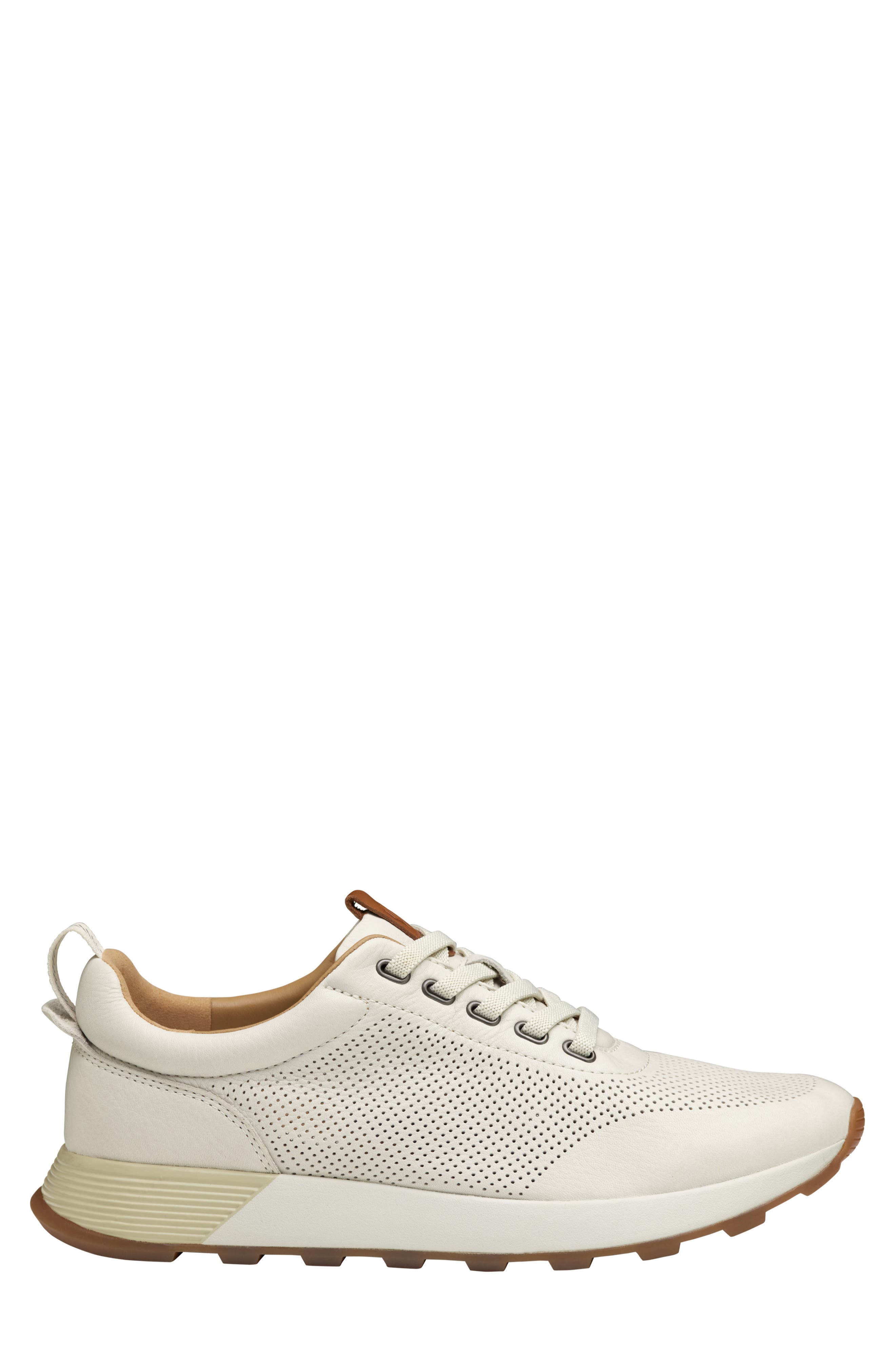 Kinnon Jogger Sneaker, Alternate, color, WHITE FULL GRAIN