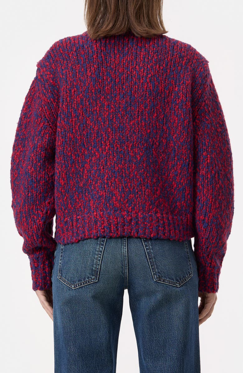Closed Crop Crewneck Sweater, Alternate, color, Chili Pepper Red