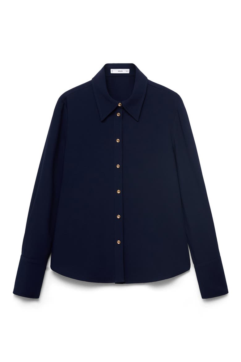 Button-Up Shirt, Alternate, color, NAVY